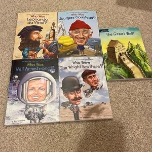 Who Was? + Where Is? Books - Set of 5